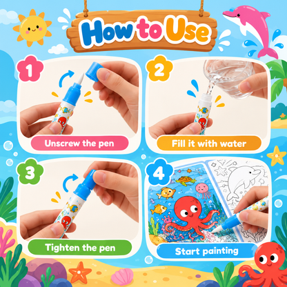 Wandaura™ Water Coloring Book