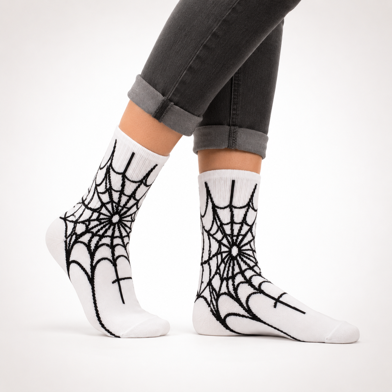 Spooky Web Crew Socks