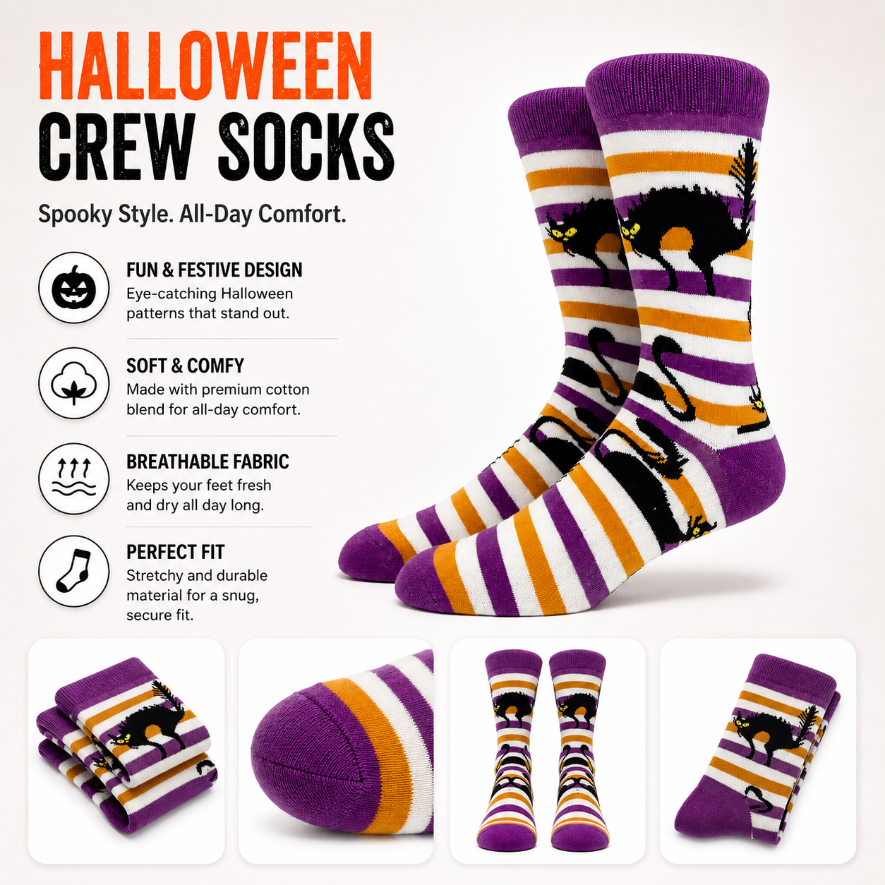 Mystic Whiskers Socks